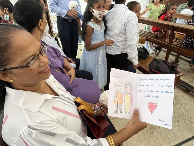 A Grandparents Day card with a lovely message