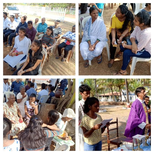 Moments during our visit to the Old Age Home.