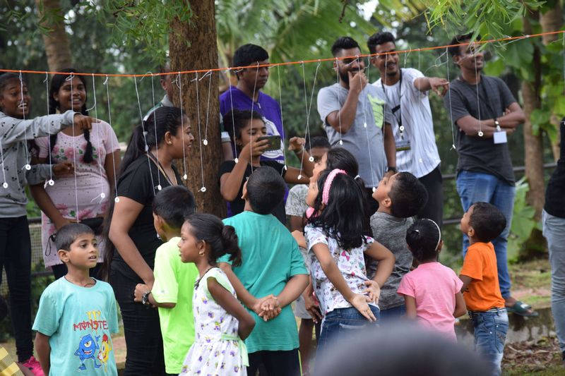 Children enjoying their game